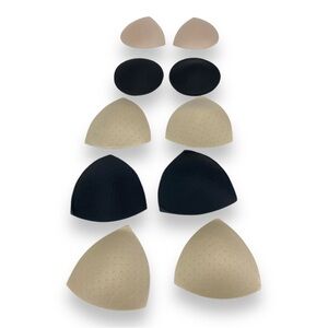 Women's Beige and Black Bra Inserts